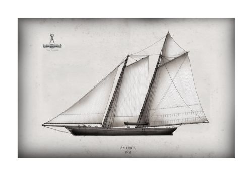 America's Cup Yacht 1851 America